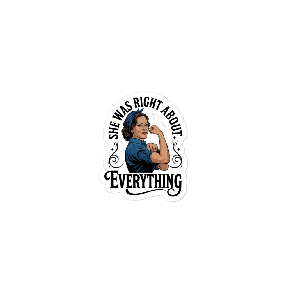 Kamala as Rosie the Riveter Bubble-free stickers